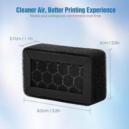 Upgraded Air Filter Cartridge for Bambu Lab X1 / X1C / X1E / P1P / P1S, H13 HEPA & Activated Carbon Filtration, Easy Replacement – 3D Printer Accessories (X1/X1C/X1E/P1P/P1S)