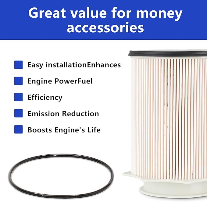 6.7L Cummins Fuel Filter 68157291AA - Compatible with 2010-2020 Dodge Ram 2500 3500 4500 5500 6.7 Diesel Engines - Replace# 68065608AA
