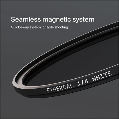Urth 77mm Magnetic Ethereal White Mist ¼ Diffusion Lens Filter (Plus) — Cinematic Effect, 20-Layer Nano-Coated Light Dispersing Particles