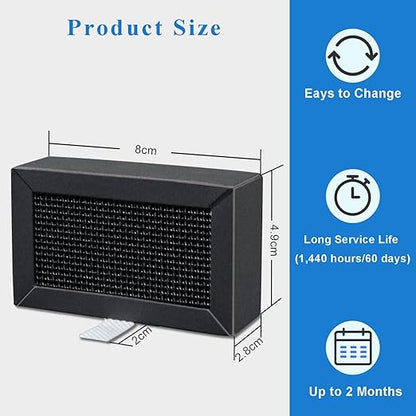 Activated Carbon Air Filter for Bambu Lab X1C/P1P/P1S/X1/X1E - 3D Printer Air Purifier Replacement Filter, 1 Pack