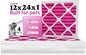 Colorfil 12x24x1 Air Filter (4-Pack) | Made in the USA | Color Changing | Remove Cat and Dog Odor | MERV 8 for Pet Hair Dander and Dust | 11.5"x23.5"x0.75" Exact Size