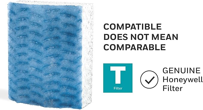 Honeywell HFT600PF1 Replacement Wicking Filter T, 1 pack, White