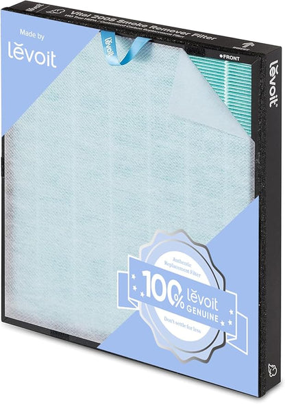 LEVOIT Genuine Vital 200S-P Air Purifier Smoke Remover Replacement Filter, Supports HEPA Sleep Mode, 4-in-1 High-Efficiency Activated Carbon Filter, Vital 200S-RF-SR, 1 Pack, Blue