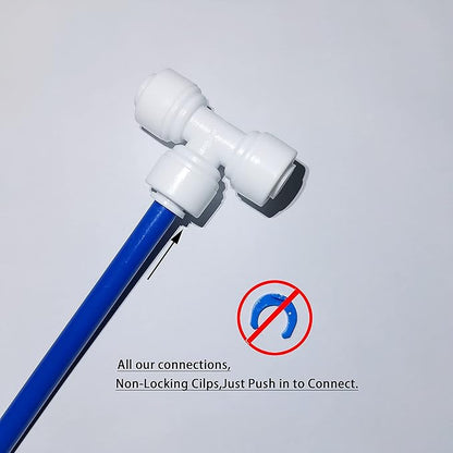 YZMSZ Straight Male Thread Adapter 1/2" Male x 3/8" OD Tube Quick Connector,for Water Purifiers Filters Reverse Osmosis Systems,100 pcs. (100, straight,1/2" Male x 3/8" OD tube)