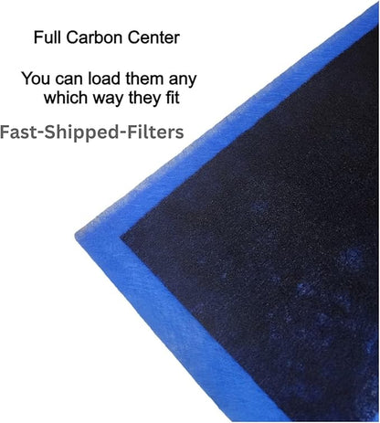 Fast-Shipped-Filters 3 Pack 16x25 Replacement Filter Pads Compatible with PremierOne Pure Flo P6100 MS-1625 Air Cleaner Refill Blue