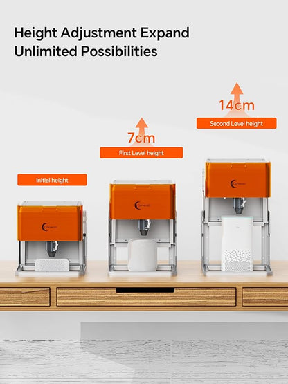 A1 Pro 10W Mini Laser Engraver with Camera, Portable Laser Engraver and Cutter Desktop Lazer Engraving Machine for Wood Leather Painted Metal Glass, Home DIY, Small Business, Class 1