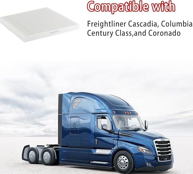 P609422 cabin air filter Compatible with Freightliner Cascadia, Columbia, Century Classand Coronado Replaces AF26235 PA4857 P609422 wix 24318, abp n10g 91559, CAF24003, PA10181(set of 20)