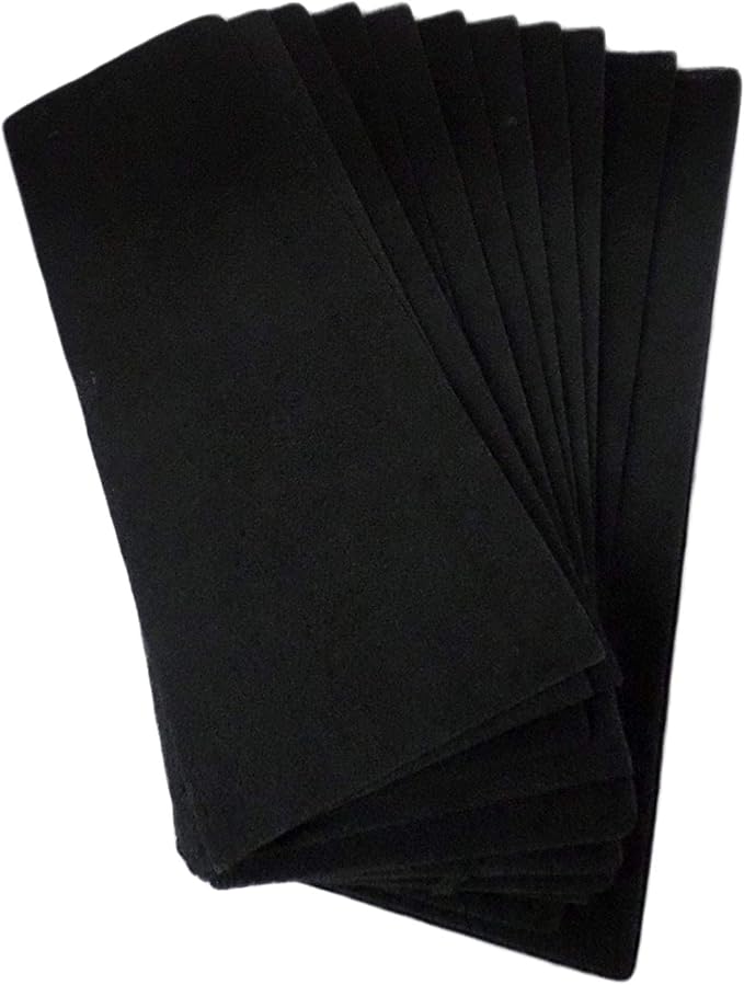 CFS – Pack of 12, Activated Carbon Filters for Floor Vent Heat Register Air Filter – Fresh and Filtered Air for Indoor, Home Filtration – Charcoal Air Filter Sheet- 4"x 12", Black