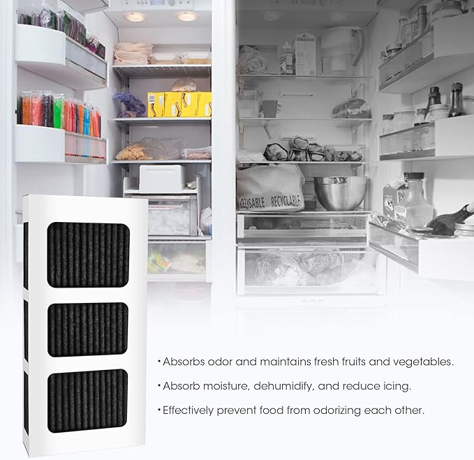 GLACIER FRESH Replacement for Frigidaire Refrigerator Air Filter, Compatible with PAULTRA2, Pureair Ultra 2, Pure Air Ultra 2, Pureair Ultra ii, Electrolux 242047805, 5303918847, EAP12364179(6 Pack)