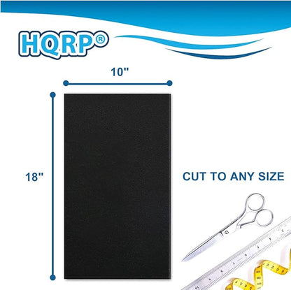 HQRP Cut to fit Activated Carbon Filter Media Pad 18x10 for Aquariums, Terrariums, Hydroponic Systems and Pond, Compatible with Deep Blue Professional ADB41002 Carbon Pad Replacement