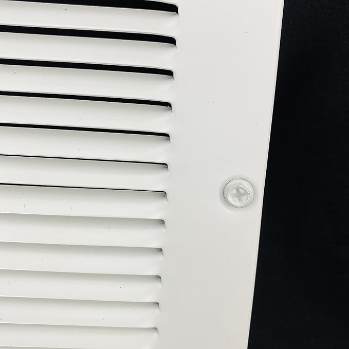 Fits 6x10 Duct Opening | Steel Return Air Grille by Handua | Vent Cover Grill for Sidewall and Ceiling | White | HVAC Cold Air Intake Grille | Outer Dimensions: 7.75"W X 11.75"