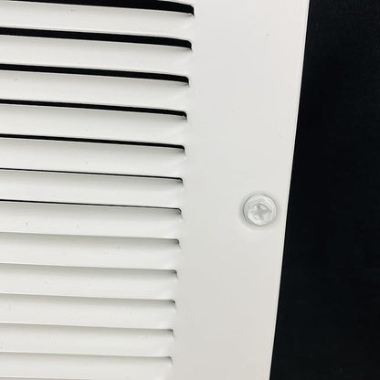 Fits 30x20 Duct Opening | Steel Return Air Grille by Handua | Vent Cover Grill for Sidewall and Ceiling | White | HVAC Cold Air Intake Grille | Outer Dimensions: 31.75"W X 21.75"