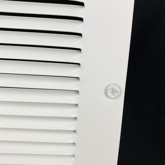 Fits 24x10 Duct Opening | Steel Return Air Grille by Handua | Vent Cover Grill for Sidewall and Ceiling | White | HVAC Cold Air Intake Grille | Outer Dimensions: 25.75"W X 11.75"