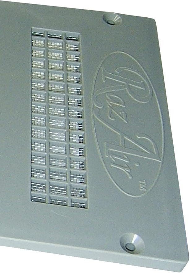 RazAir™ Foundation Vent with Damper and Screen - 16"x 6.5" Weatherproof and Paintable ABS – Easy to Install Moisture Mold Reducing for Crawl Space, Outdoor, Garage, and Home Improvement