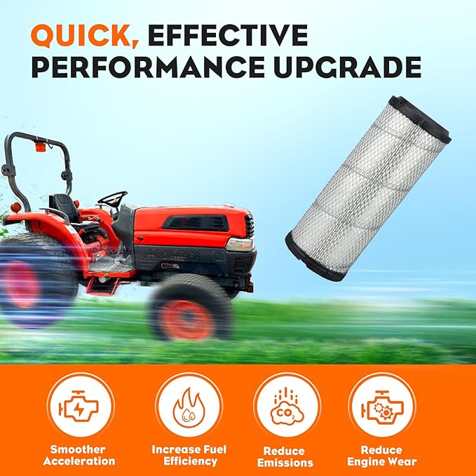 Hipa P821575 P822858 Outer Inner Air Filter for Donaldson FPG05 New Holland TC30 TC33D T1520 TC29D Kubota L3130 L4600 L3940 L3940 L3300