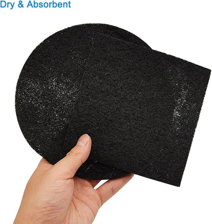 6.7inch & 5inch Charcoal Filters for Kitchen Compost Bucket, Compost Filter for Countertop Bin,Compost Pail Replacement Activated Carbon Charcoal Filters, Round& Rectangle