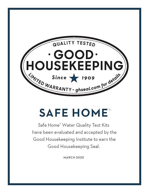 Safe Home® DIY Lead in Drinking Water Test Kit – Advanced Detection to 4 PPB – 5-Minute Test – 3 Levels of Test Results – EPA Lab Certified – Made in The USA – (1 Pack)