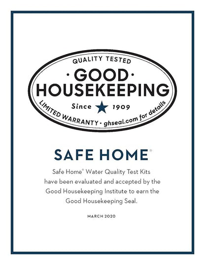 Safe Home® DIY Lead in Drinking Water Test Kit – Advanced Detection to 4 PPB – 5-Minute Test – 3 Levels of Test Results – EPA Lab Certified – Made in The USA – (1 Pack)