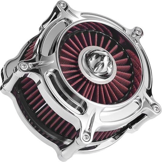 Air Filter Cleaner for Harley Davidson Air Intakes Sportster XL 883 1200 Models Red