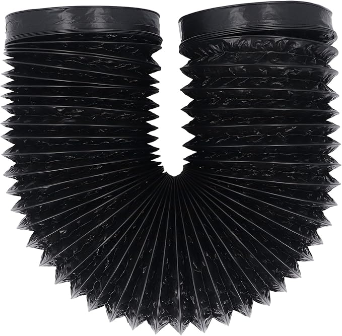 7in 6.56ft Dryer Vent Exhaust Duct Hose, Flexible Aluminum Air Ducting for HVAC Ventilation, Fan Filter and Grow Tent