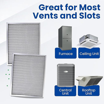 McPherson Reusable Air Filter 14x20x1 | Washable MERV 8 | Made in USA Metal Frame | HVAC AC Furnace | Permanent Electrostatic | Pet Dust Filtration