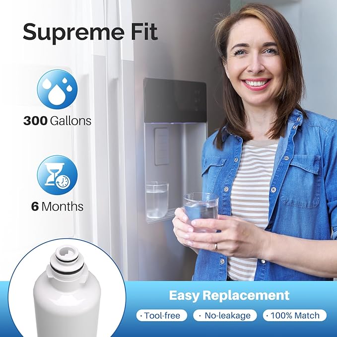 ICEPURE Refrigerator Water Filter Replacement for Bosch Ultra Clarity Pro BORPLFTR50, BORPLFTR55, 12033030, 12028325, 11025825, 11032531, B36CT80SNS, B36CL80ENS, WFC100MF, WFS200MF, RA450022, 1PACK