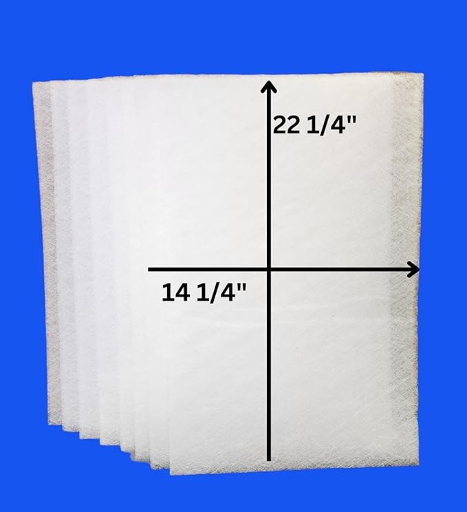 Fast-Shipped-Filters 8 Pack 16x25 Replacement Filter Pads Compatible with Respicaire CG MicroCLean 95 Air Cleaner