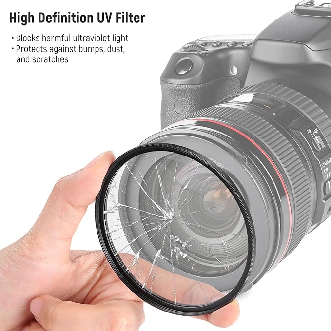 NEEWER 43mm UV/CPL/ND Lens Filter Kit with Hard Shell Storage Case, Multicoated Optical Glass & Aluminum Alloy Frame, UV + Circular Polarizer (CPL) + Neutral Density (ND4) Filter for Camera Lens