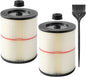 2 Pack Red Stripe Cartridge Filter Compatible with Craftsman 17816 9-17816 Wet Dry Vac fit 5 Gallon and Larger Vacuum Cleaner