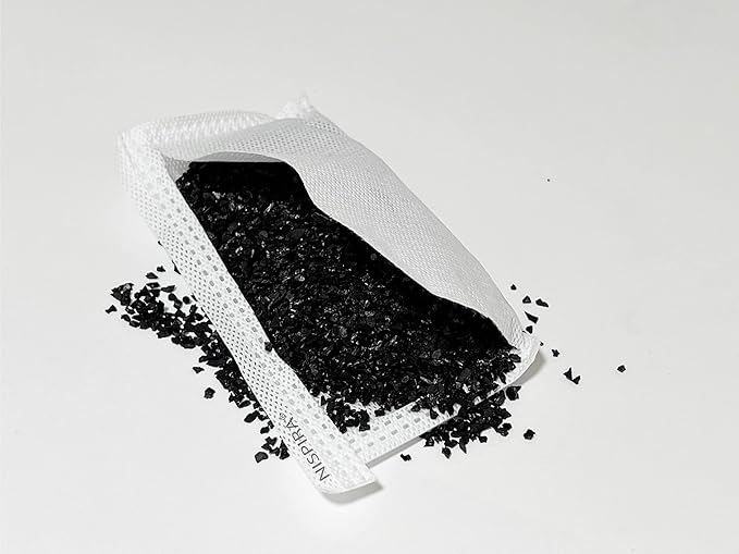Nispira Activated Charcoal Odor Filter Refill Deodorizers 6 Packs For Trash Cans 8 Gallon and Larger, Compatible with Itouchless