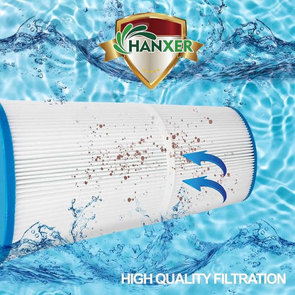 HANXER® C-8325 Spa Filter Cartridge Replacement for Sundance Spa Filter 6540-490, Filbur FC-2790, PSD125U, 817 0050, 03FIL1400, 81254, 125 Sq.Ft. Spa Hot Tub Filter, 1 Pack