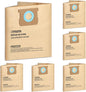 6 Pack DXVA19-4104 Shop Vac Bags for Dewalt 5-8 Gallon Wet/dry Vacuums Model# DXV08SA, Disposable Dust Collection Filter Bags