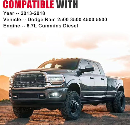 6.7L Cummins Fuel Filter Oil Filter Air Filter and Cabin Air Filter Kit Compatible with 2013-2018 Dodge RAM 2500 3500 4500 5500 Diesel Replaces 68197867AA 68157291AA 5083285AA 53034051AB 68406048AA