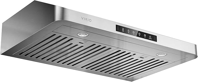 Under Cabinet Range Hood 30 Inch, 980CFM Fast Venting Ducted, Kitchen Hood With 3 Speed Gesture Sensing & Touch Control, Stainless Steel Stove Vent Hood With LED Light And 2 Baffle Filters