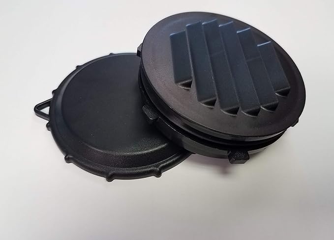 Louvered Vent, Bug Screen, 60ppi Filter, Seal and Cap, 2.5", Black