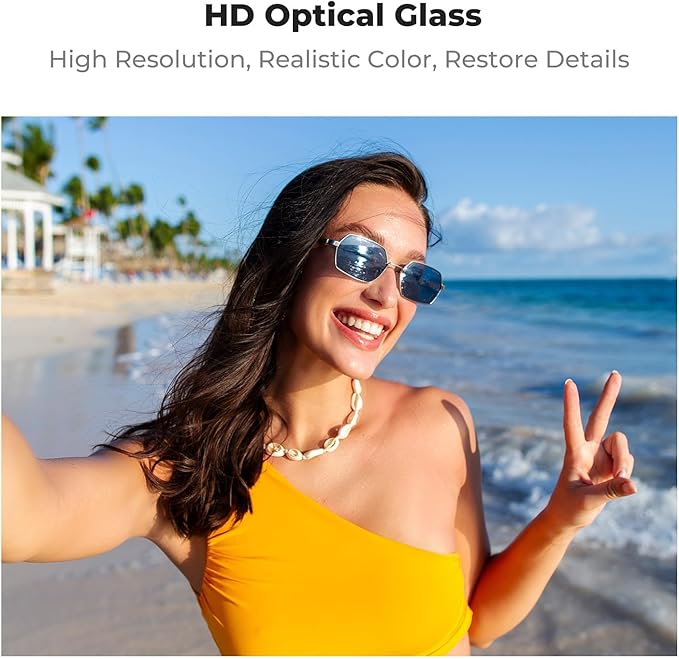 K&F CONCEPT Snap On Black Diffusion 1/4 Filter Compatible with DJI Osmo Action 6, Creative Mist Cinematic Effect Filters, Multi-Coated/Optical Glass/Aluminum Alloy Frame Action Camera Accessories