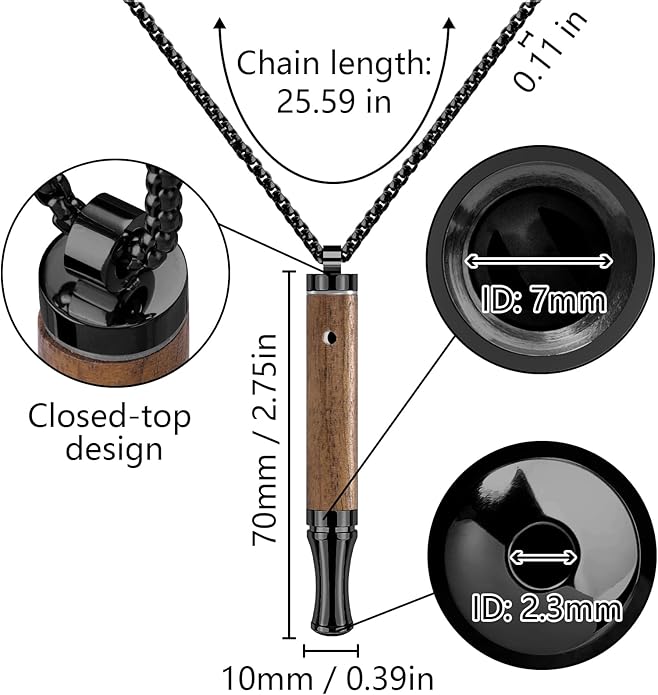 ASTOFLI Adult Quit Smoking Breathing Necklace: Adjustable Air Inhaler Stop Smoking Aids Fidget for Stress Anxiety Relief Smokless Inhaler - Air Outlet Breathing Necklace to Quit Smoking and Vape