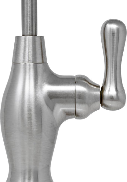 Metpure Non-airgap NSF Certified RO Faucet Reverse Osmosis Drinking Water Filtration System Water Dispenser Spout (Brushed Nickel). Vase Style with Faucet Wrench.
