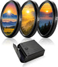 67mm UV/CPL/FLD Lens Filter Kit with Portable Travel Storage Case, 3 Pcs Multi-Coated HD Optical Glass Camera Filter Set with Ultra Slim Aluminum Alloy Frame for Camera Lens Accessories