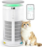 Large Air Purifiers for Home Large Room up to 4200ft², Yaber HEPA Air Purifier for Home Pets, Auto Mode PM2.5 VOC Monitor with Lights, APP Air Cleaner for Allergies Pet Hair Odor Pollen Smoke Dust