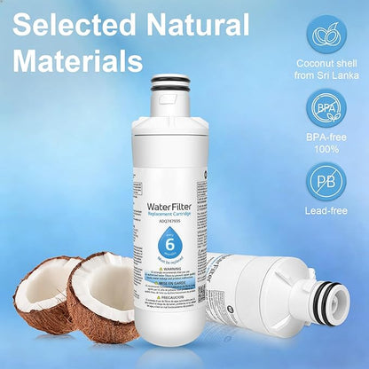 LT1000PC ADQ747935 Replacement for LG LT1000P/PC/PCS Refrigerator Water Filter,ADQ74793501,ADQ74793502,MDJ64844601,LMXS28626S,LFXS26973S,LT1000, Kenmore Elite 9980 and LT120F Air Filter,3 Combo