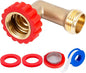 Lead-Free Brass 90 Degree Hose Saver,90°Hose Elbow Fitting Quick Swivel Connect Adapter,Thread Size 3/4" Connectors,Hose Protector with Water Filter（1 Pc）