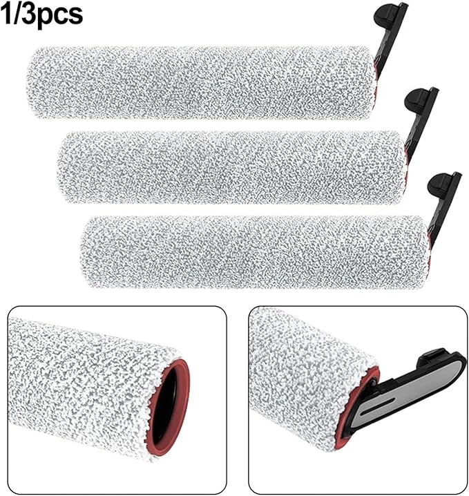 1/3pcs Floor Scrubber Roller Brush Main Brush, Compatible for MOVA, X4 Pro Wet Dry Vacuum Cleaner Home Appliance Accessories(1 Pack)