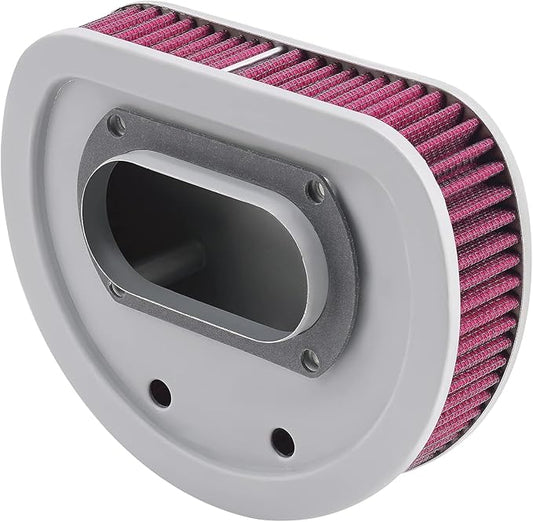 Motorcycle Air Filter 29462-99 1011-4208 High Flow Intake Cleaner Accessories for Harley 1999-2001 Touring Electra Glide, Road King and Road Glide Models (Red)