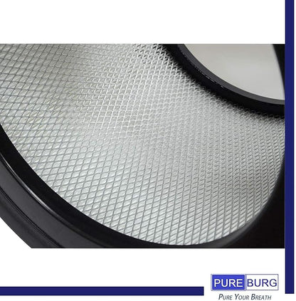 PUREBURG 21500 Replacement Filter Compatible with Honeywell 50150 51500 61500 11500(EV-15) 18150 11520 17200 Series Air Purifiers, H13 HEPA Cabon Pre-Filter Air Clean Dust VOCs Odor