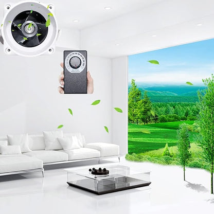 14W 2.3Inches Duct Inline Fan 60mm Mini Intake Fume Extractor Low Noise 57CFM Air Circulation Vent Blower for Fan Filter Grow Tent Ceiling Wall (Color : Adjustable Speed)