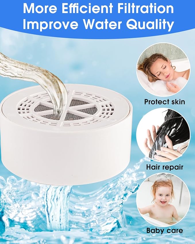 Bathtub Filter Universal Replacement Cartridge,9 Stage Bath Faucet Water Filter Cartridge HardWater Softener Tub to Remove Lead,Chlorine and Fluoride,BPA Free Showerhead Filter Purify Bathwater