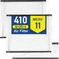 2Pack 410 Replacement Filter Compatible with AprilAire Size:16x25x4 Whole House Air Purifiers model:1410, 1610, 2140, 2410, 2416, 3410, 4400, MERV 11