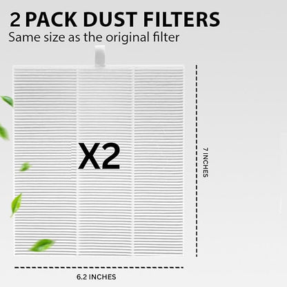HAMARA Nail Dust Collector Replacement Filters 2 Pack – Reusable 6x7 Inch Fabric – Compatible Only with HAMARA Nail Dust Collector Model – Easy to Clean & Maintains Suction