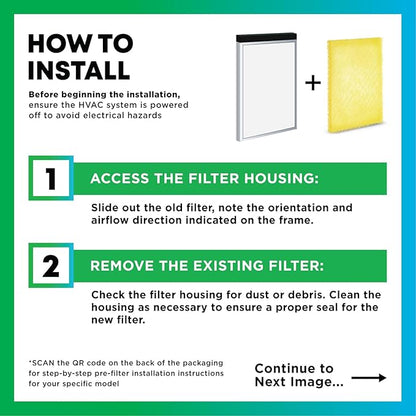 Filterbuy 16x20 Air Cleaner Filter Replacement Pads for Respicaire CG MicroClean 95, Totaline CG1000 Star Series, and More (4-Pack)